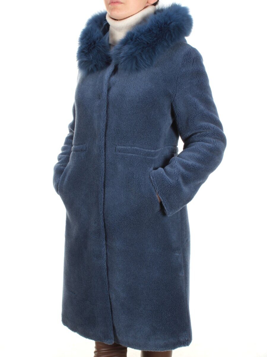 1911 DK. BLUE Дубленка женская зимняя SHARK WARSHIP (60% кашемир, 40% вискоза)