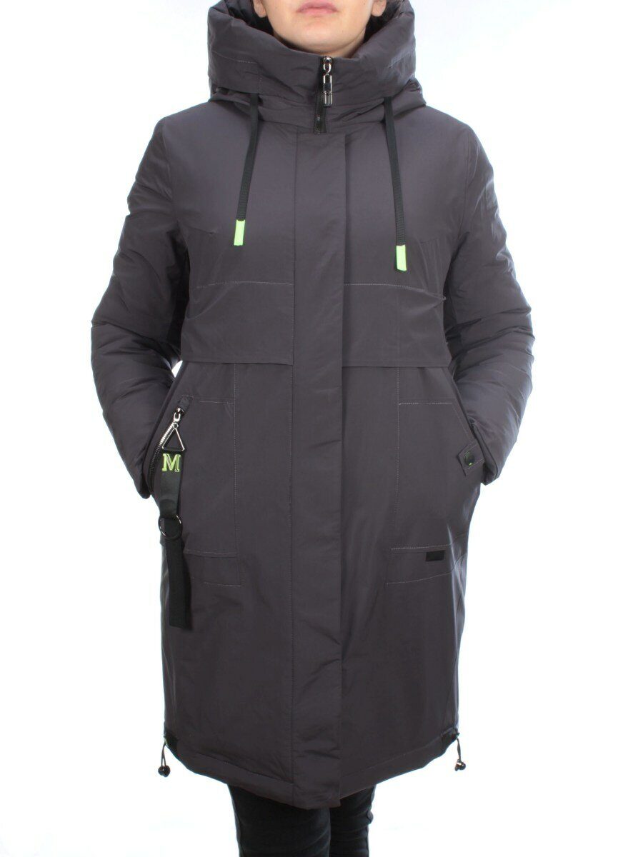 21-963 DK. GRAY Куртка зимняя женская (200 гр. холлофайбер)