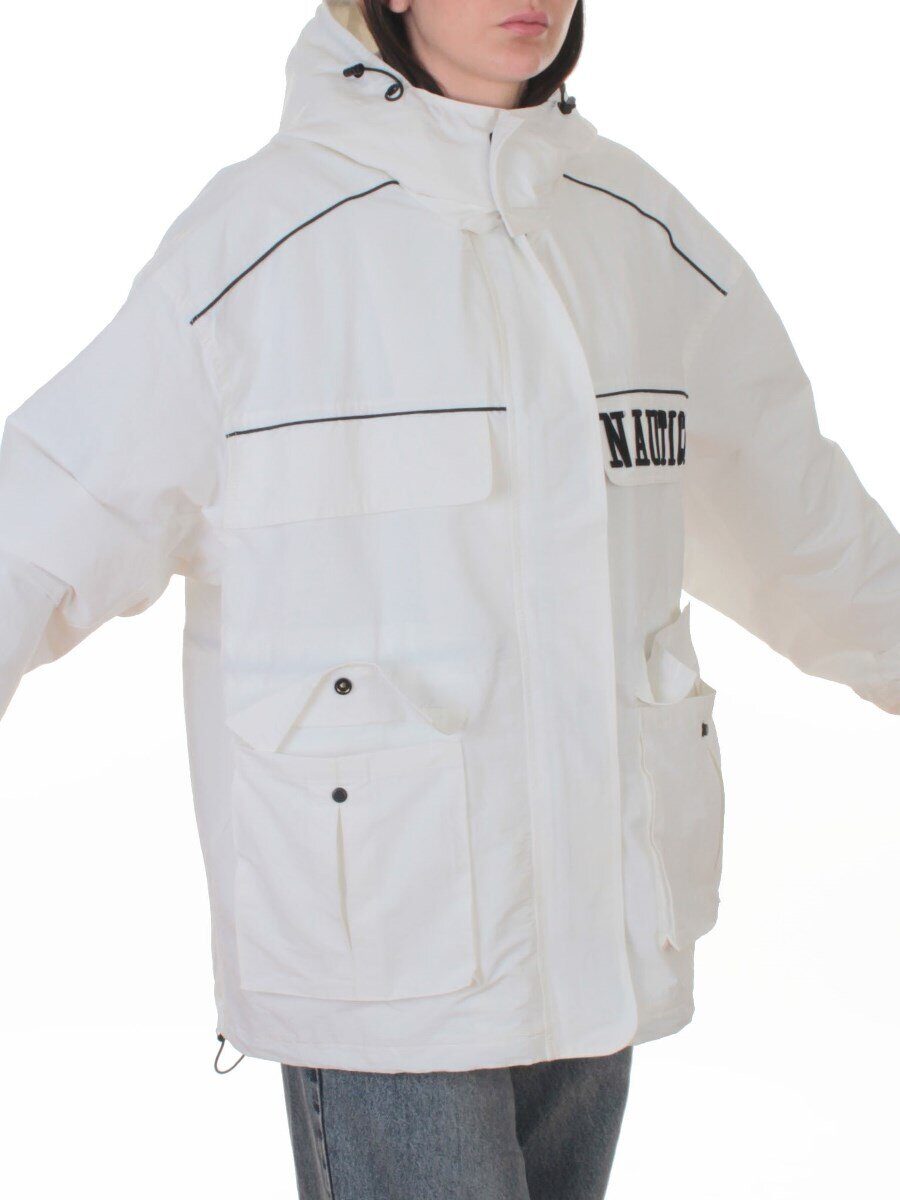 3101 WHITE Куртка демисезонная женская (100 гр. холлофайбер)