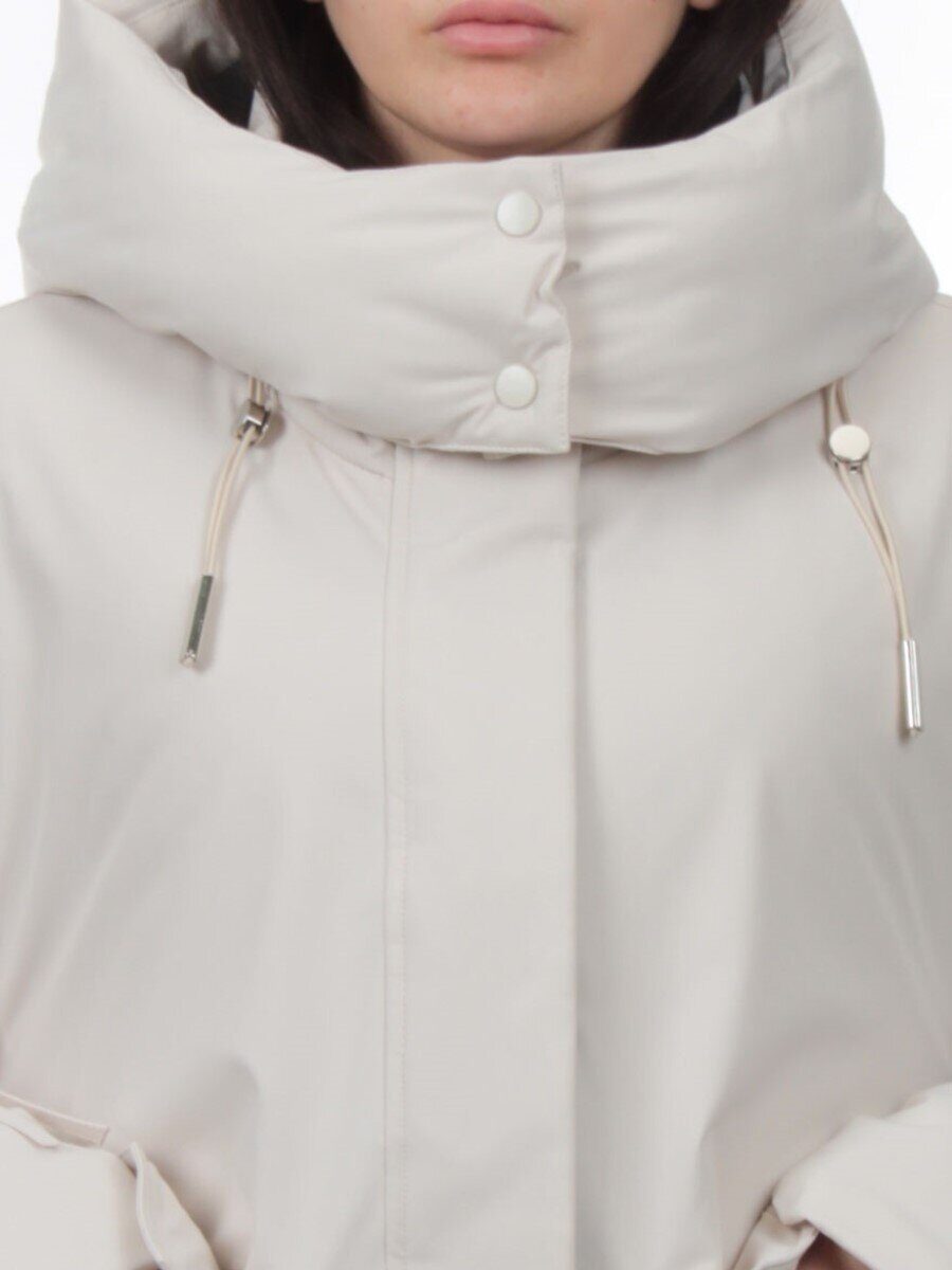 H24-816 LT. BEIGE Куртка зимняя женская (150 гр. холлофайбер)