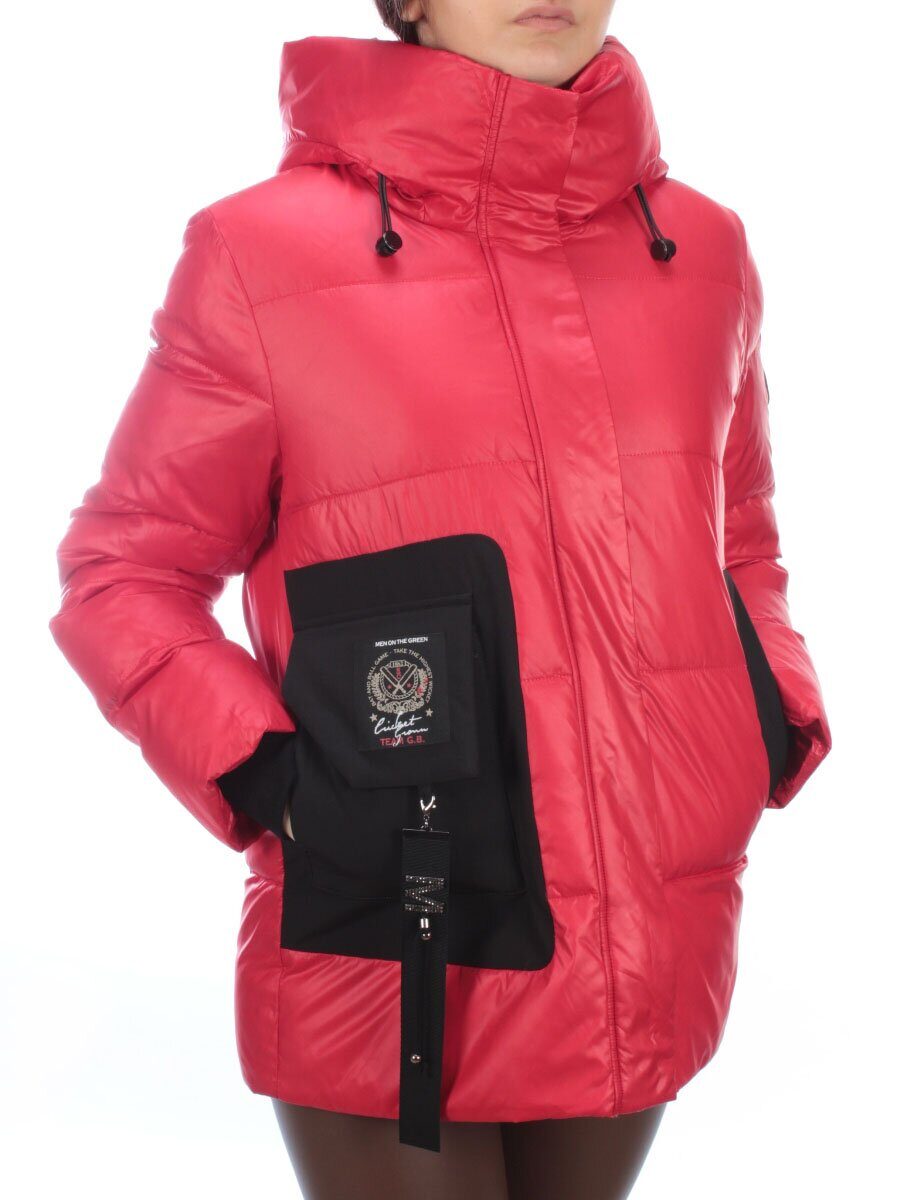 8328 RED Куртка зимняя женская (200 гр. холлофайбер)