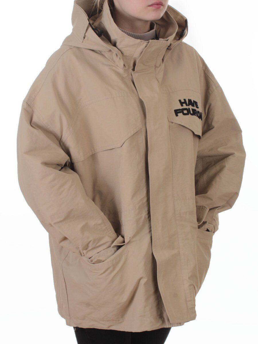 3094 BEIGE Куртка демисезонная женская (100 гр. холлофайбер)