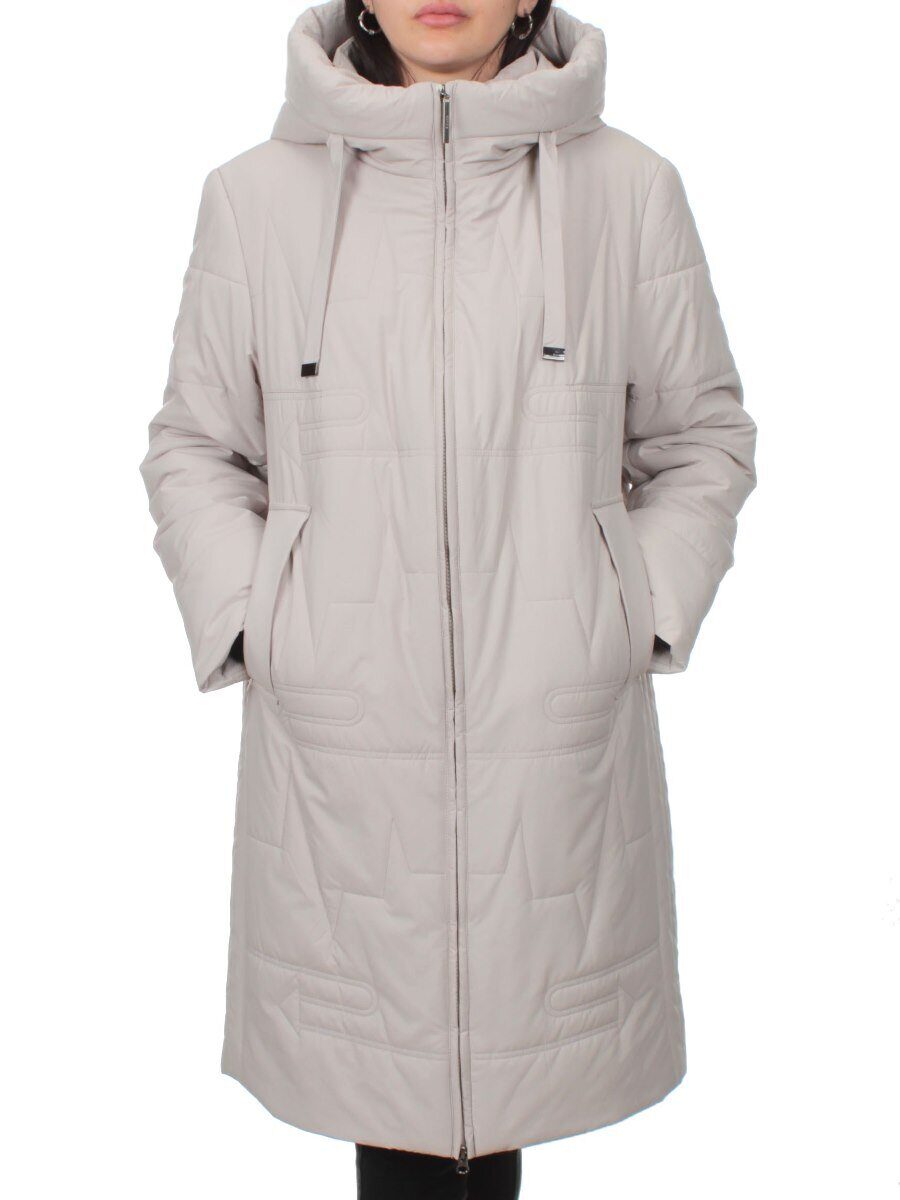 1073 LT. BEIGE Пальто зимнее облегченное женское (холлофайбер 150 гр.)