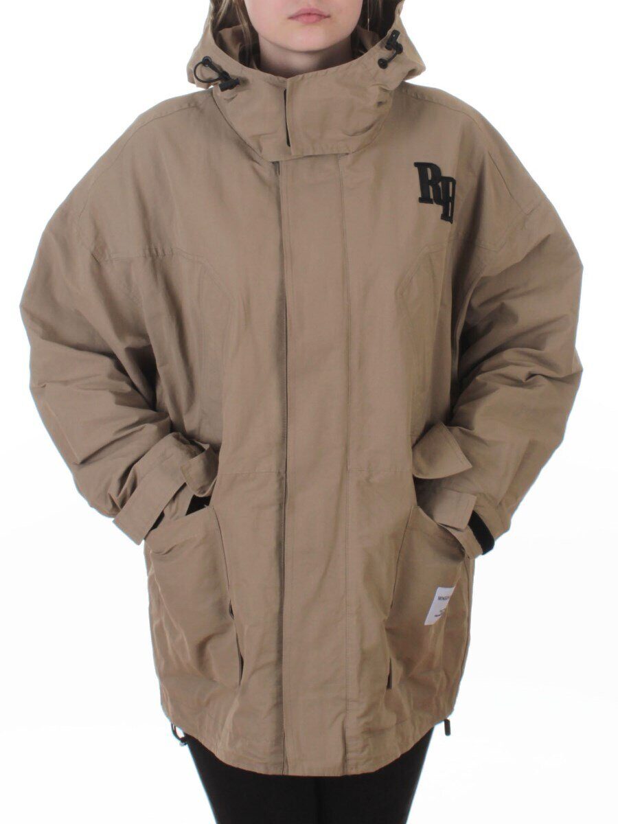 3097 DK. BEIGE Куртка демисезонная женская (100 гр. холлофайбер)