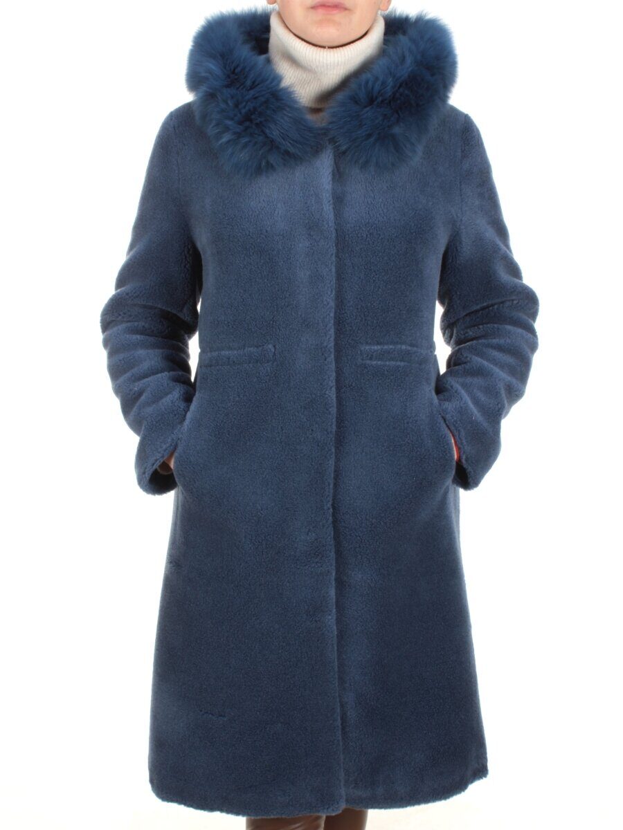1911 DK. BLUE Дубленка женская зимняя SHARK WARSHIP (60% кашемир, 40% вискоза)