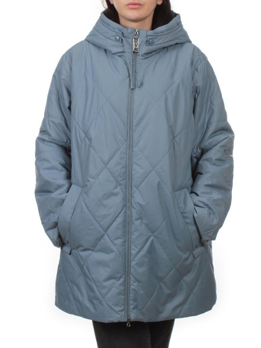 25051 GRAY BLUE Куртка демисезонная женская (100 гр. холлофайбер)