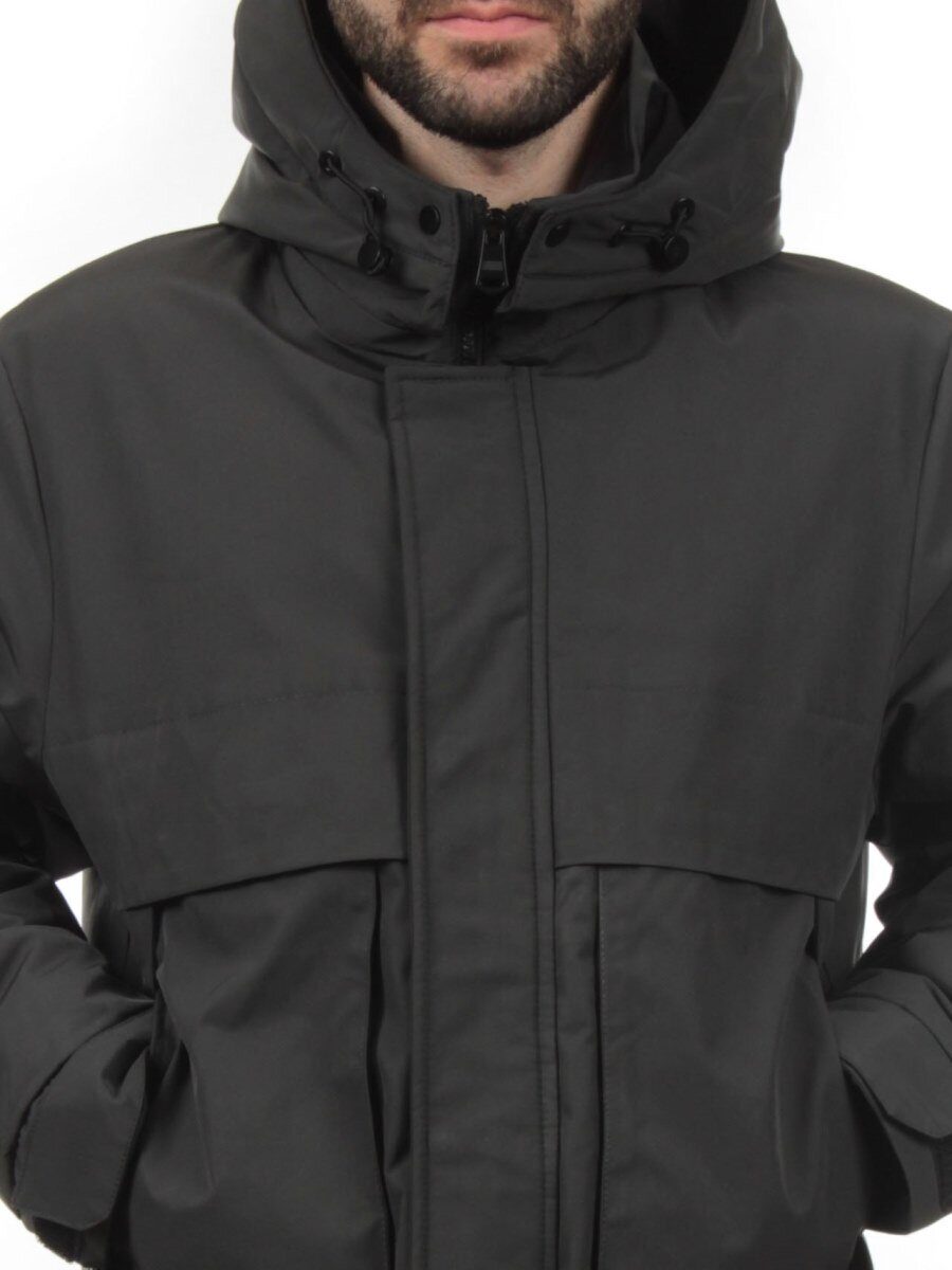 8896 GRAY GREEN Куртка мужская зимняя облегченная (130 гр. холлофайбер)