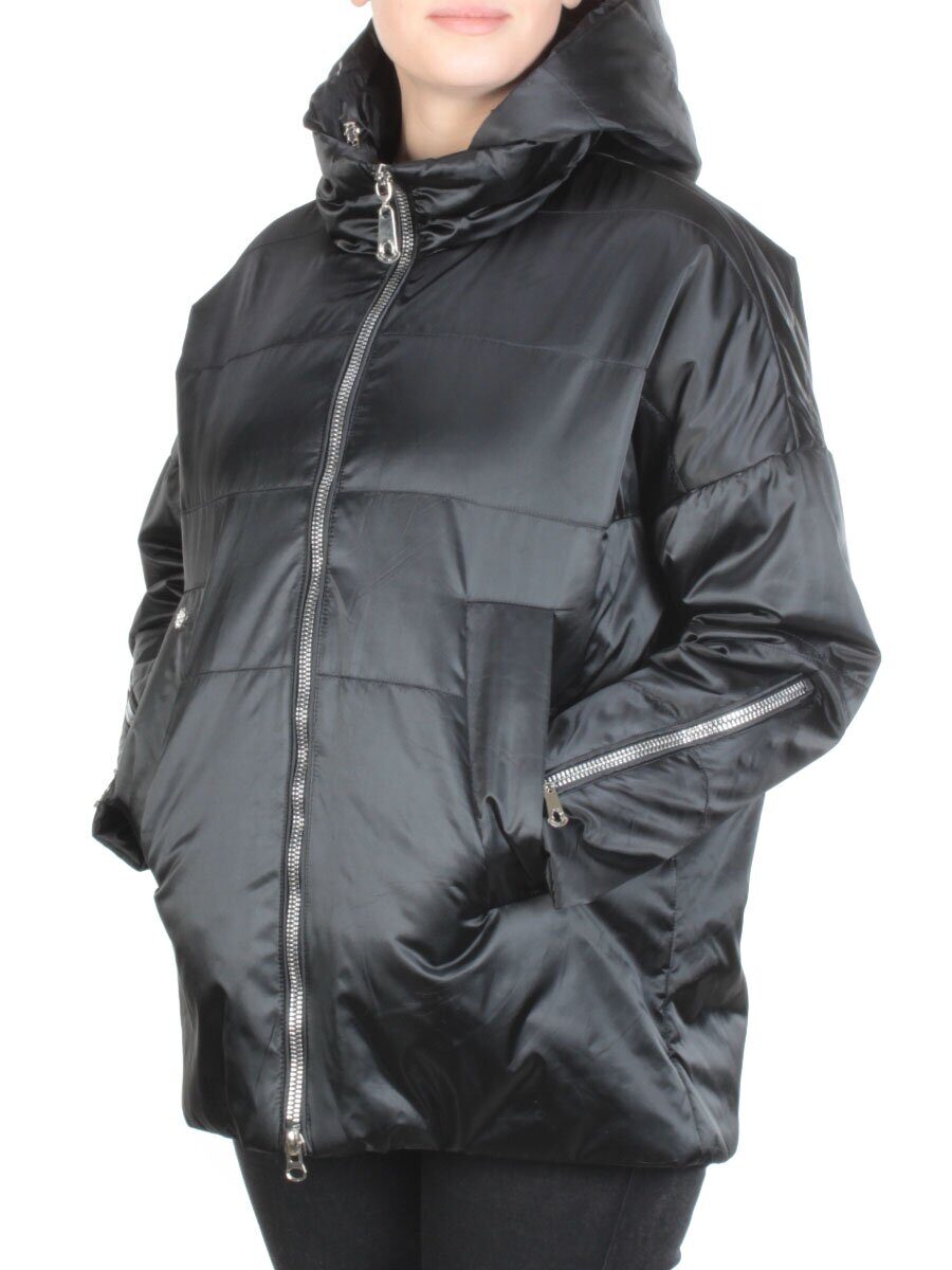 2103 BLACK Куртка демисезонная женская VICKERS (100 гр. синтепон)