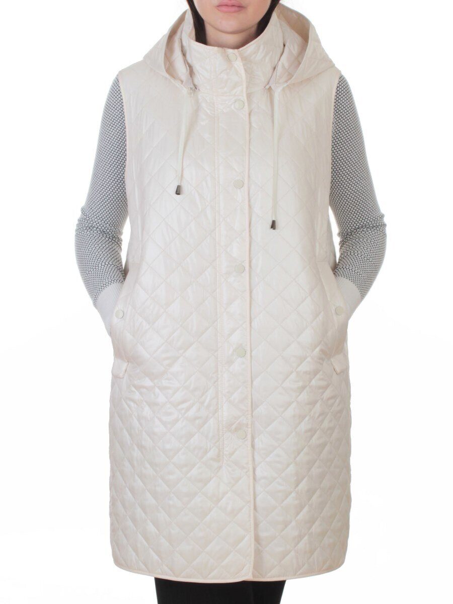 802 LT. BEIGE Жилет утепленный женский (50 гр. синтепон)