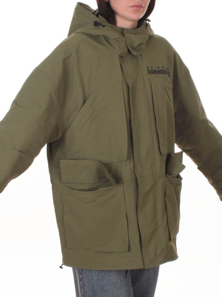 3106 GREEN Куртка демисезонная женская (100 гр. холлофайбер)
