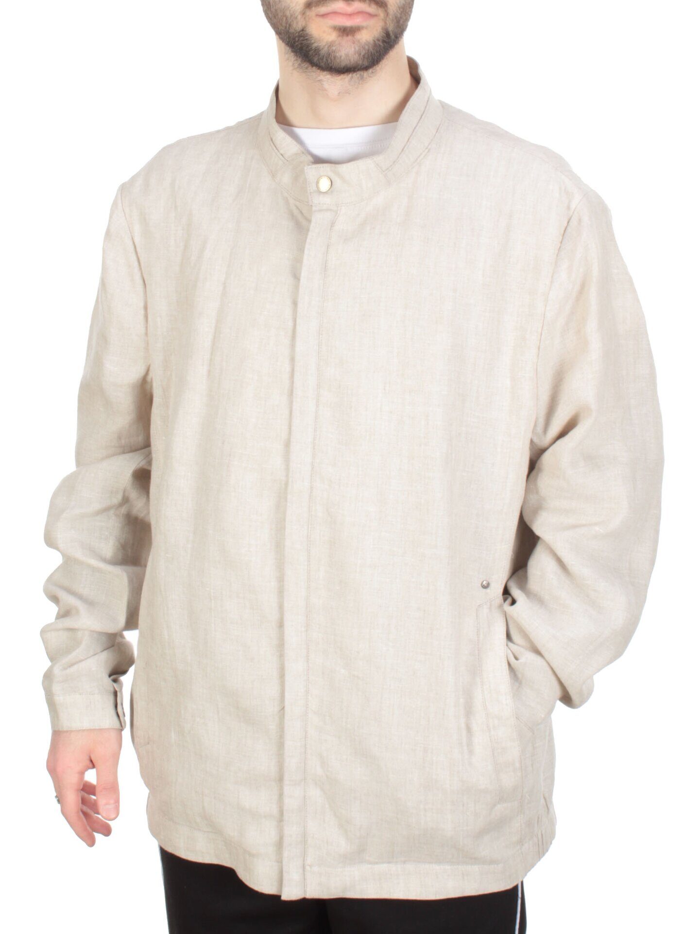 5869L BEIGE Ветровка мужская DSG DONG (100% лён)