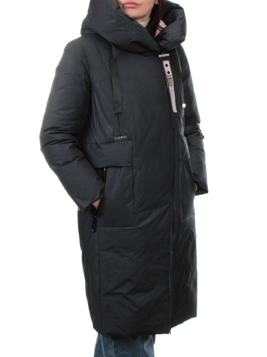 002 DK. GREEN Пальто зимнее женское (холлофайбер 200 гр.)