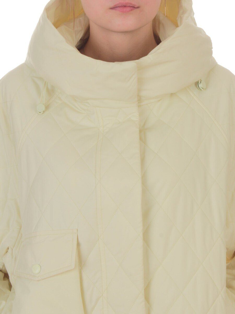 9606 YELLOW Куртка стеганная демисезонная женская (100 гр. холлофайбер)