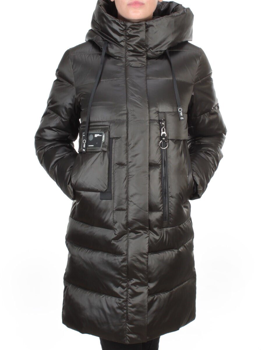6809 SWAMP Пальто зимнее женское KARERSITER (200 гр. холлофайбер)