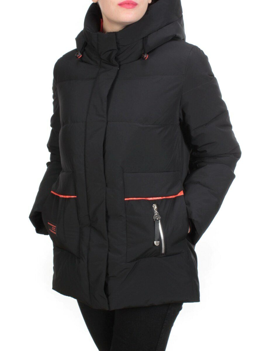 YM 2102 BLACK Куртка зимняя женская MARIA (200 гр. холлофайбера)