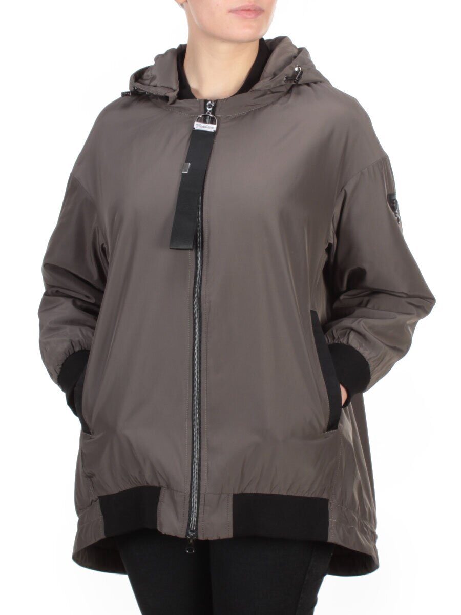 9703 DARK GRAY Куртка демисезонная женская RIKA (100 гр. синтепон)