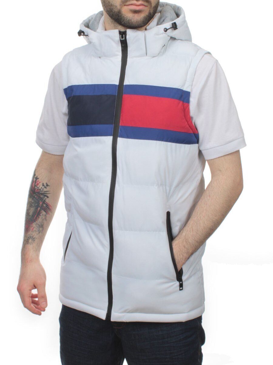 2113 WHITE Жилет мужской (100 гр. синтепон)