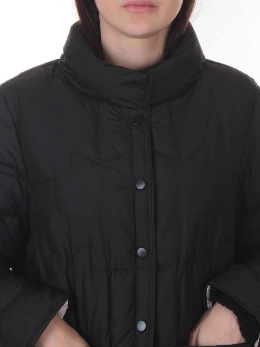 H24-332 BLACK Куртка пуховая облегченная женская (белый утиный пух)