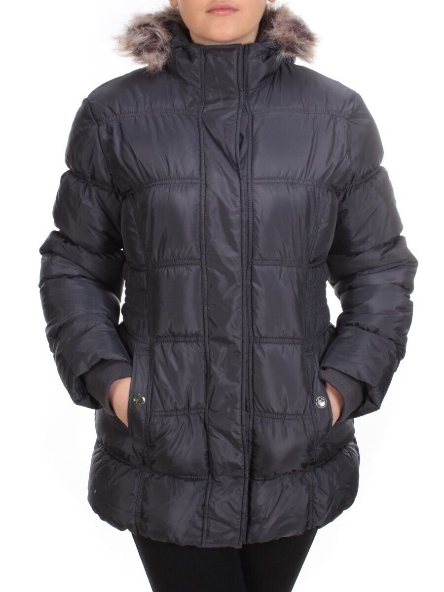 B-52 DARK GRAY Куртка зимняя женская NO NAME (150 гр. холлофайбер)