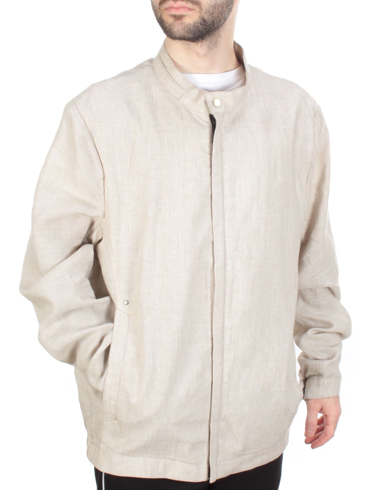 5869L BEIGE Ветровка мужская DSG DONG (100% лён)