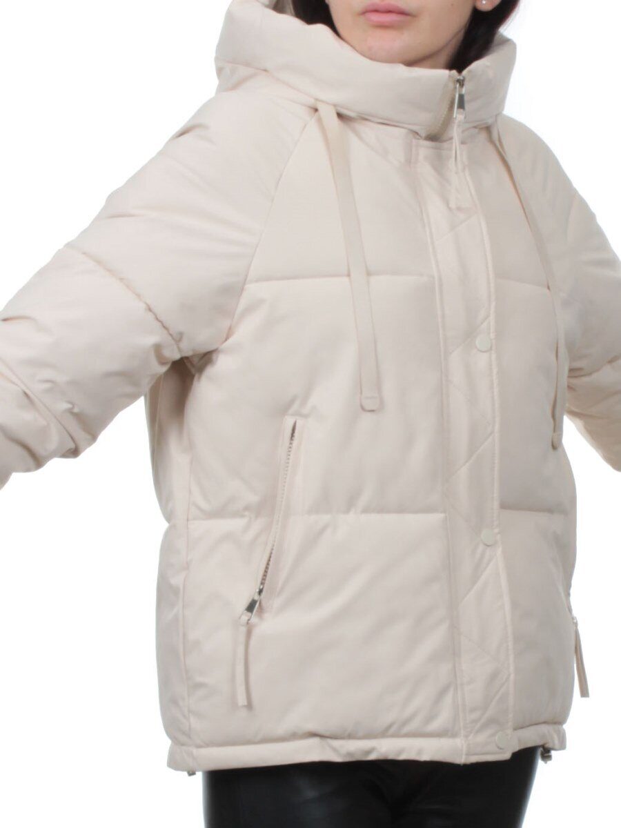 A2303 LT. BEIGE Куртка зимняя женская (150 гр. холлофайбер)