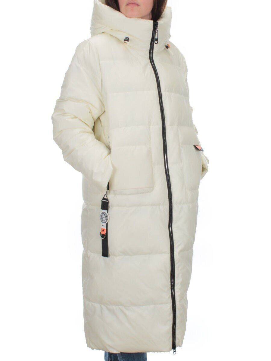 H-2209 WHITE Пальто зимнее женское (200 гр .холлофайбер)