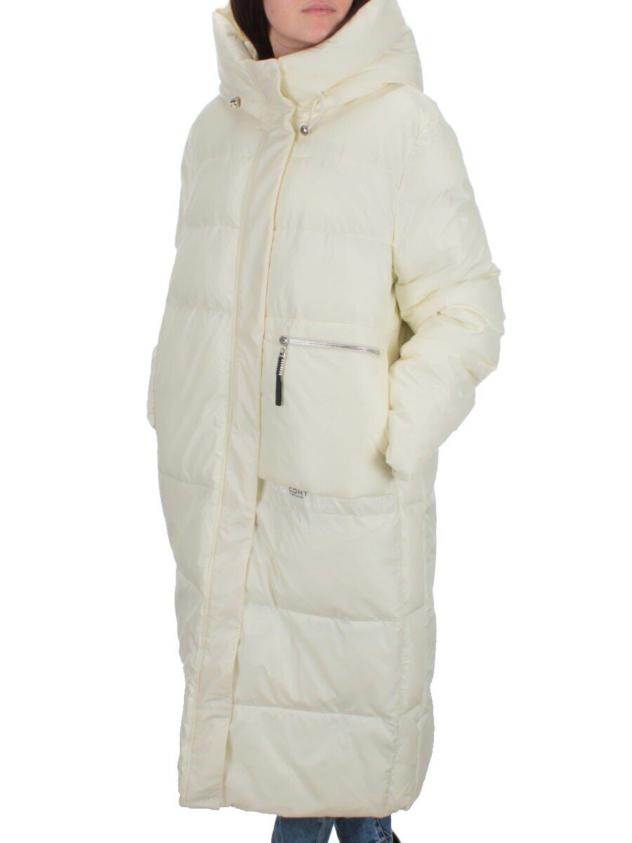 H-2210 WHITE Пальто зимнее женское (200 гр .холлофайбер)