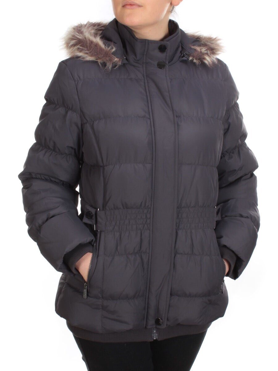 B-37 DARK GREY Куртка зимняя женская NO NAME (100 гр. холлофайбер)