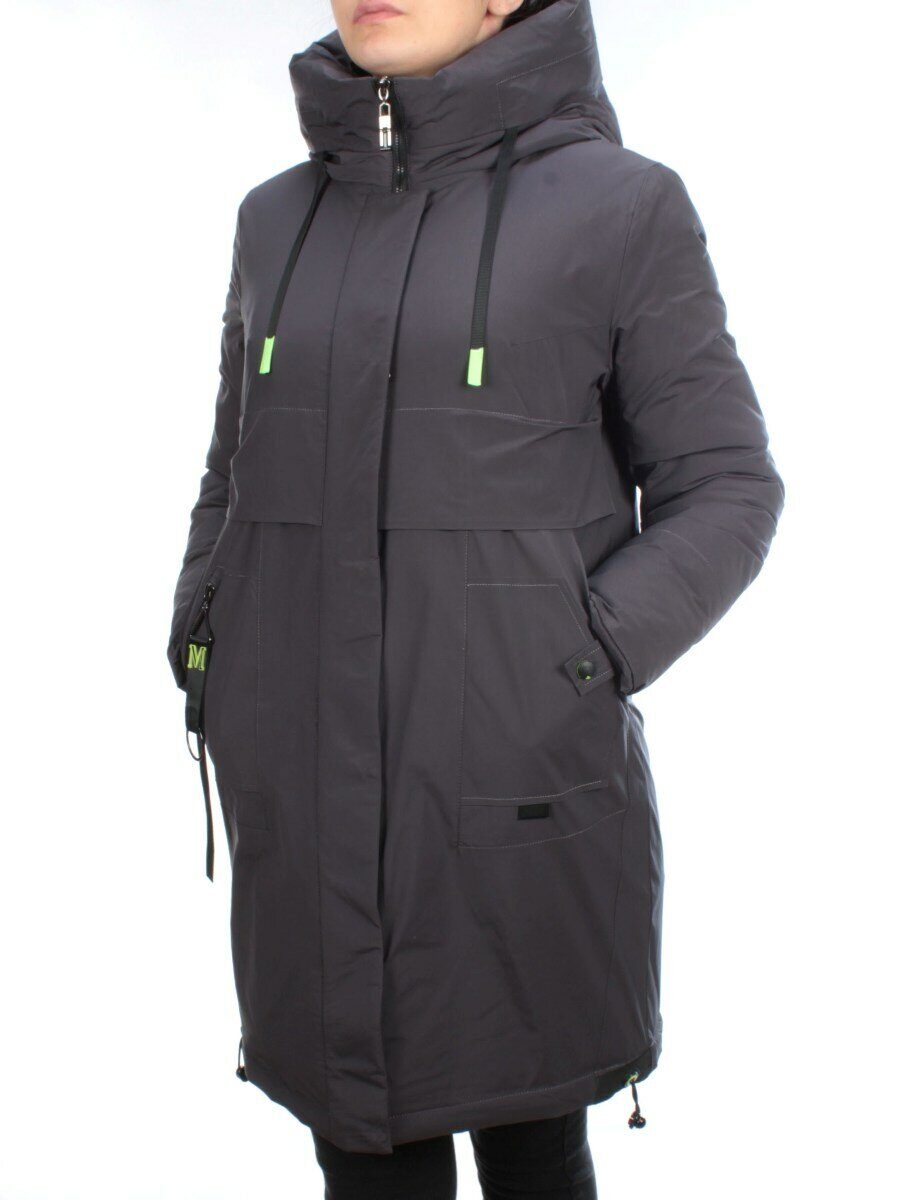 21-963 DK. GRAY Куртка зимняя женская (200 гр. холлофайбер)