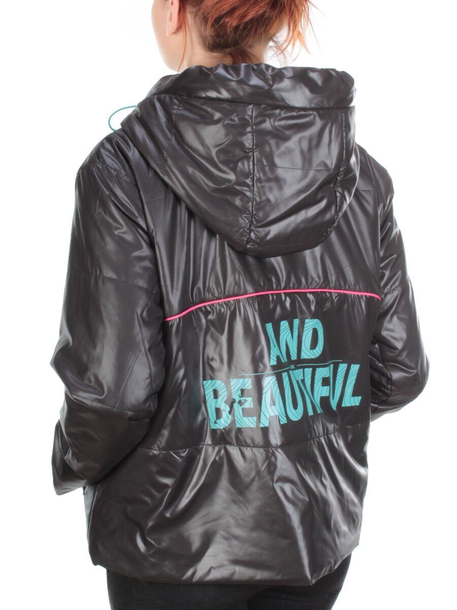 008 BLACK Куртка демисезонная женская (100 гр. синтепон)