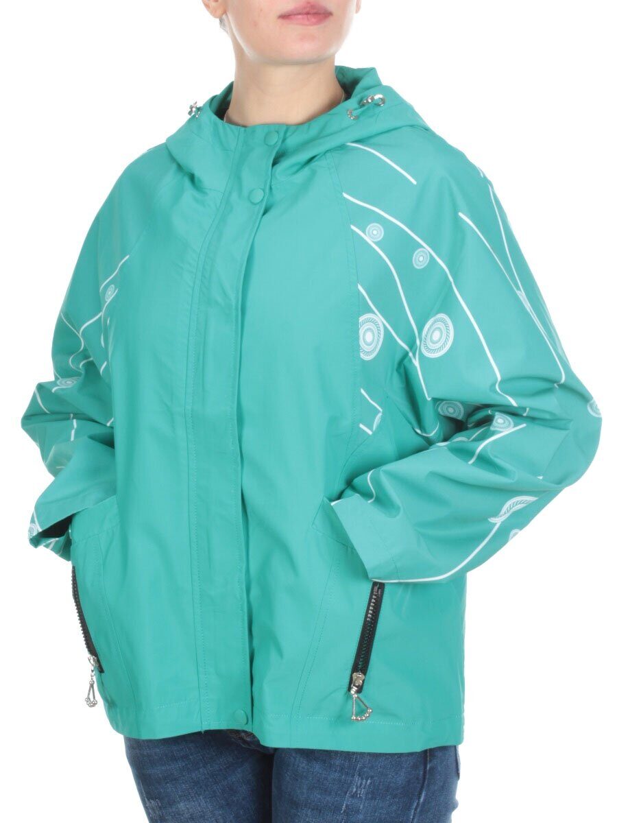 F2088 GREEN Ветровка женская MARIA (65%хлопок 35% полиэстер)