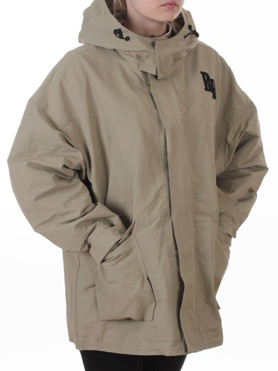 3097 GREY/GREEN Куртка демисезонная женская (100 гр. холлофайбер)