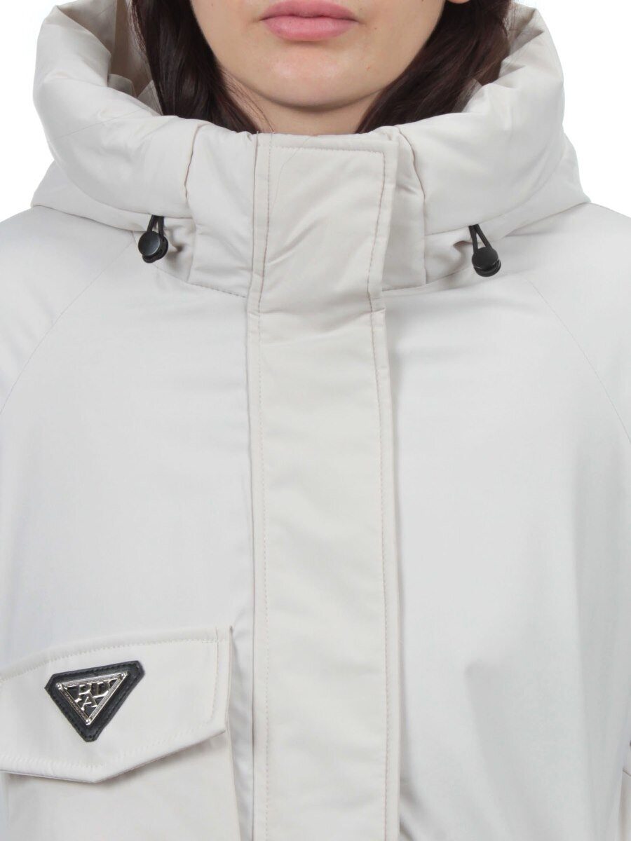 6176 LT. BEIGE Куртка зимняя женская (200 гр. холлофайбер)