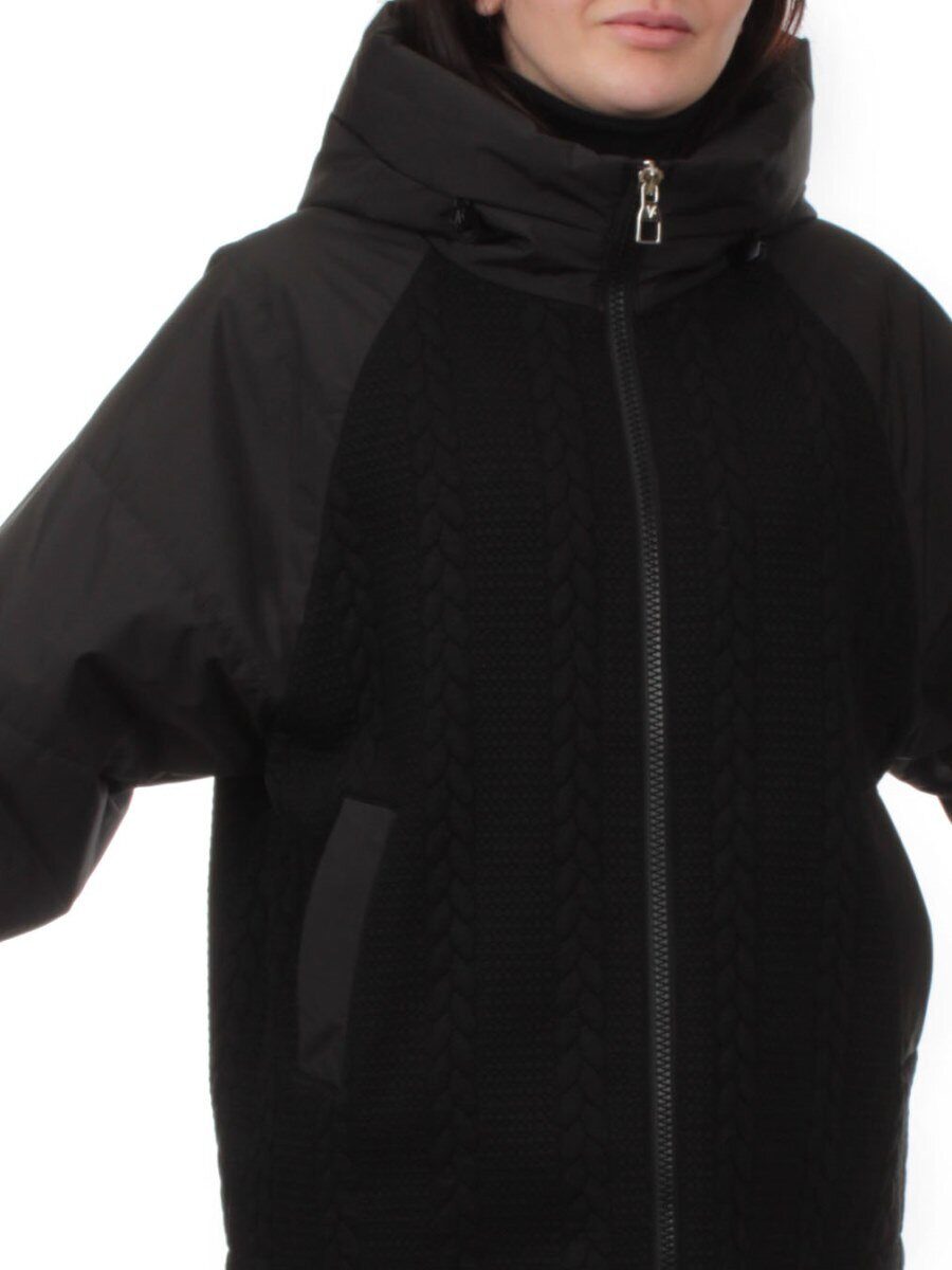 912 BLACK Куртка демисезонная женская (80 гр. синтепон)