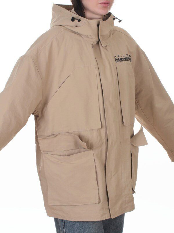 3106 BEIGE Куртка демисезонная женская (100 гр. холлофайбер)