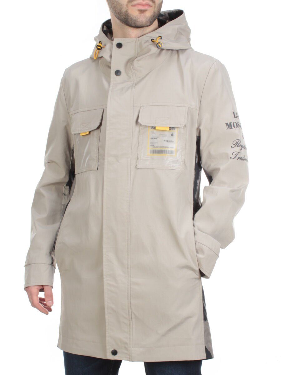 A10 BEIGE Куртка мужская демисезонная FASHION (100% полиэстер)