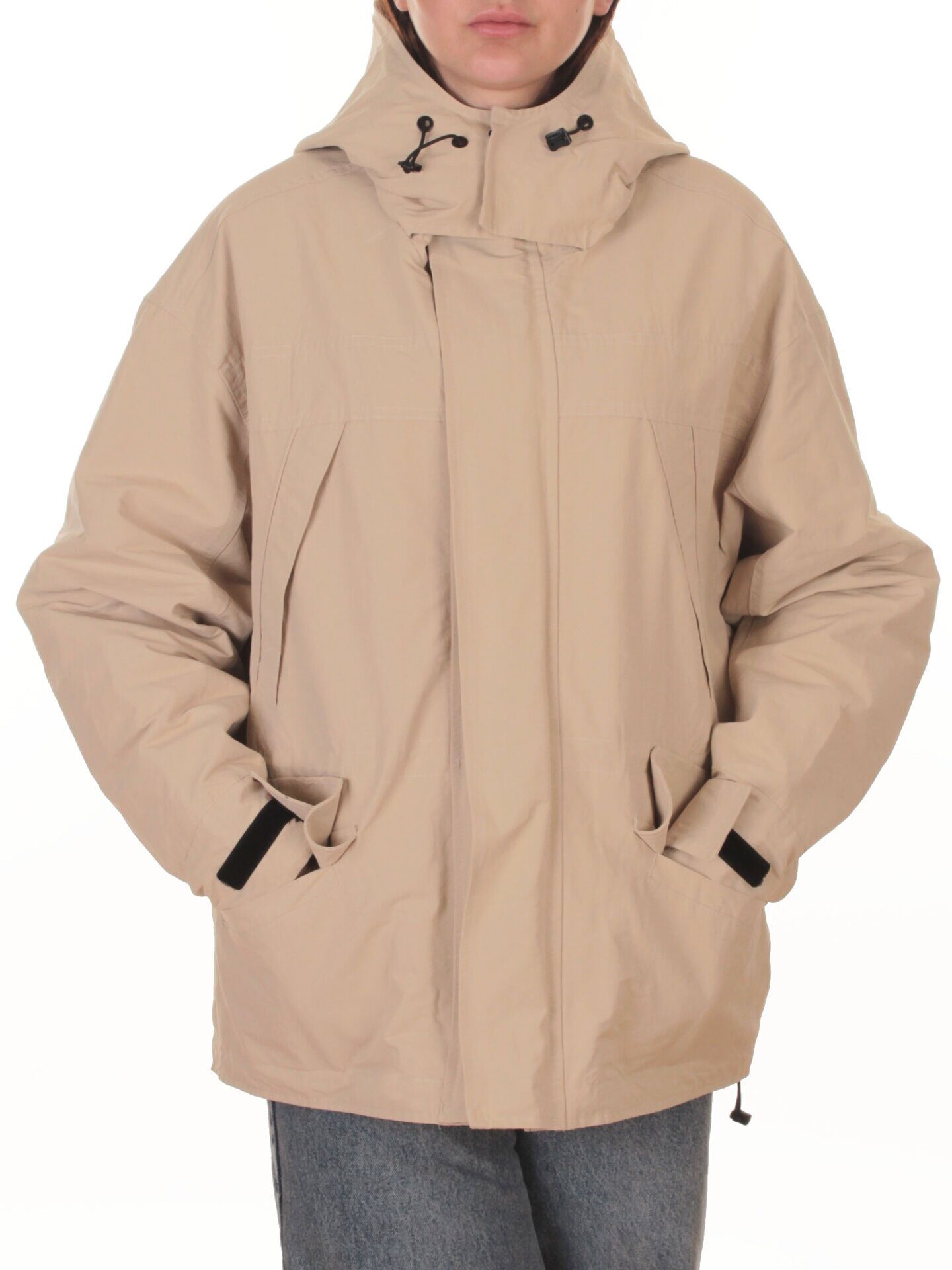 3090 BEIGE Куртка демисезонная женская (100 гр. холлофайбер)