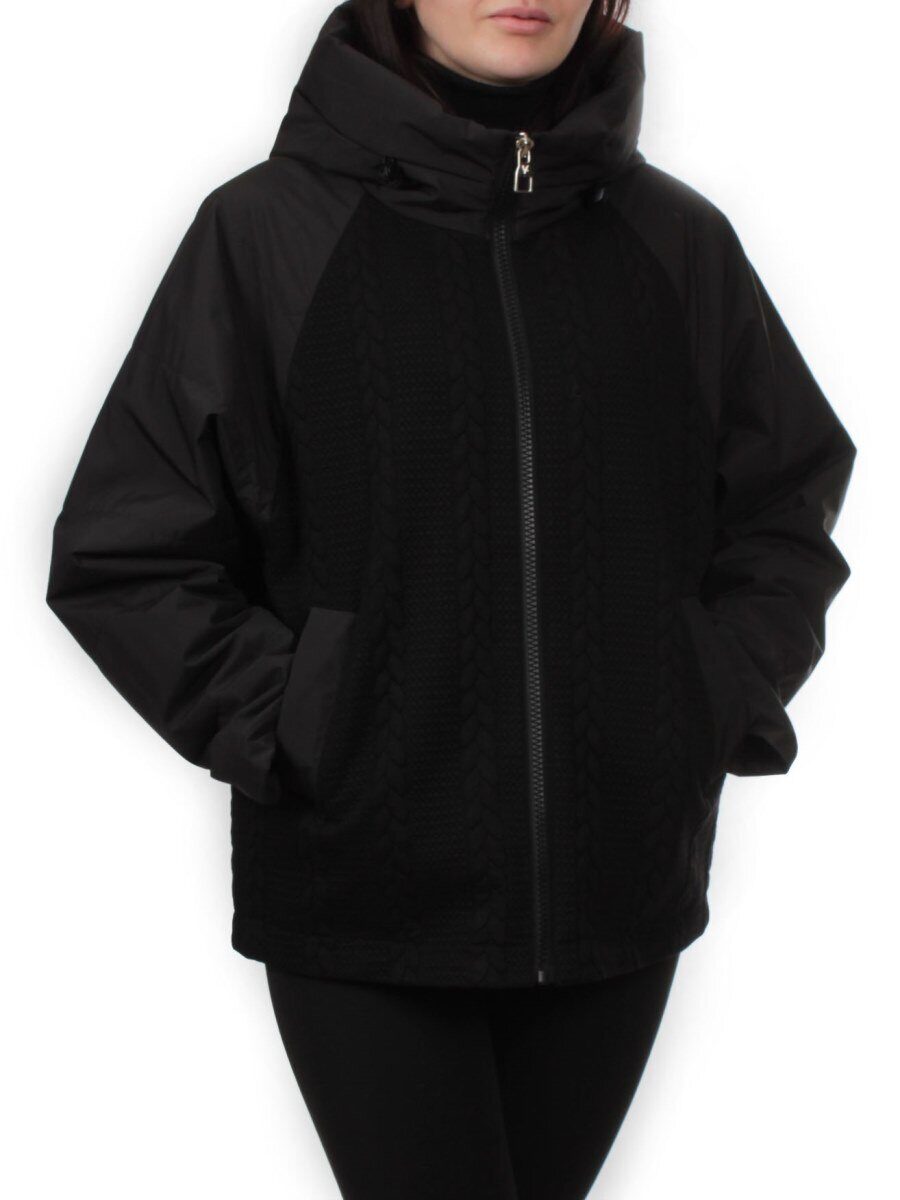 912 BLACK Куртка демисезонная женская (80 гр. синтепон)