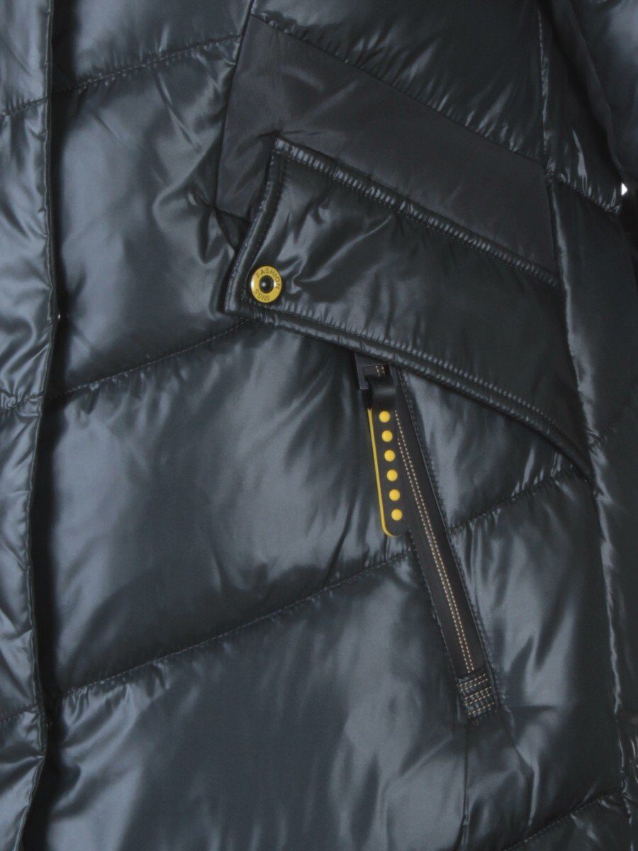 887 DK. GREEN Пальто женское зимнее HaiLuoZi (200 гр. холлофайбер)