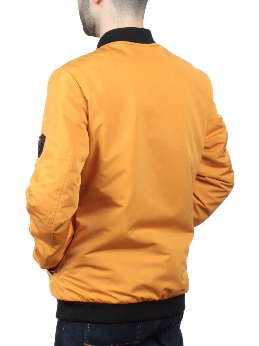 EM25056-2 YELLOW Куртка-бомбер мужская демисезонная (100 гр. синтепон)