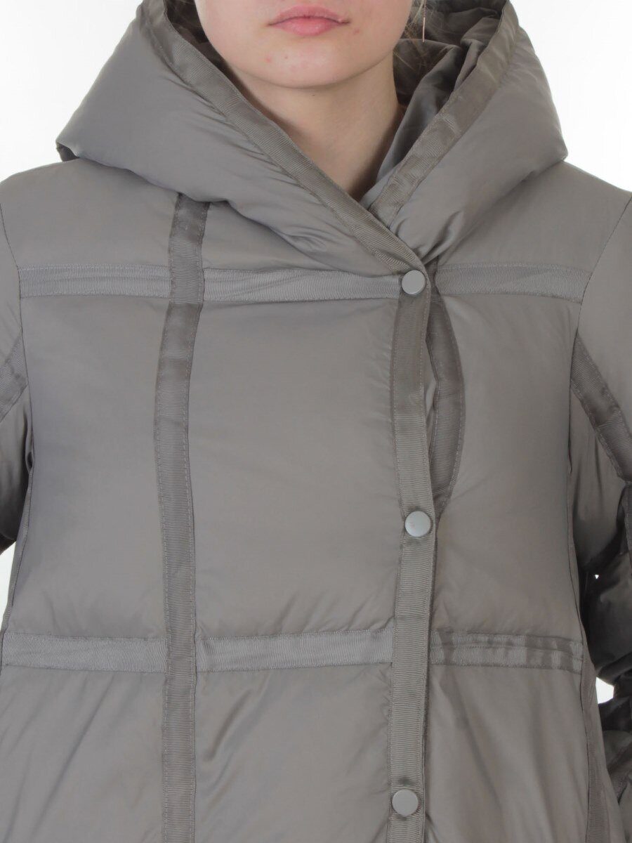 3065 GRAY Пальто пуховое зимнее женское (утиный пух)