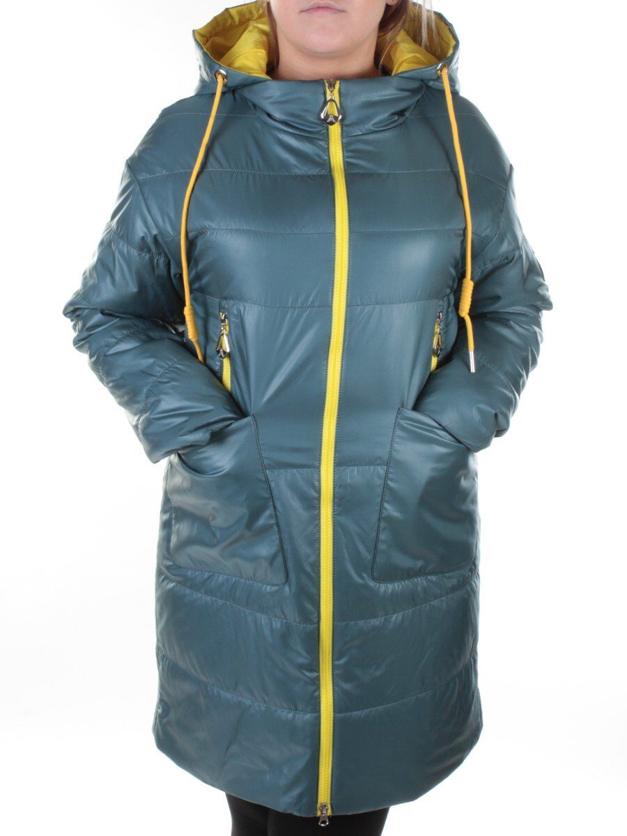 19120 GRAY/GREEN Пальто демисезонное женское AiKESDFRS