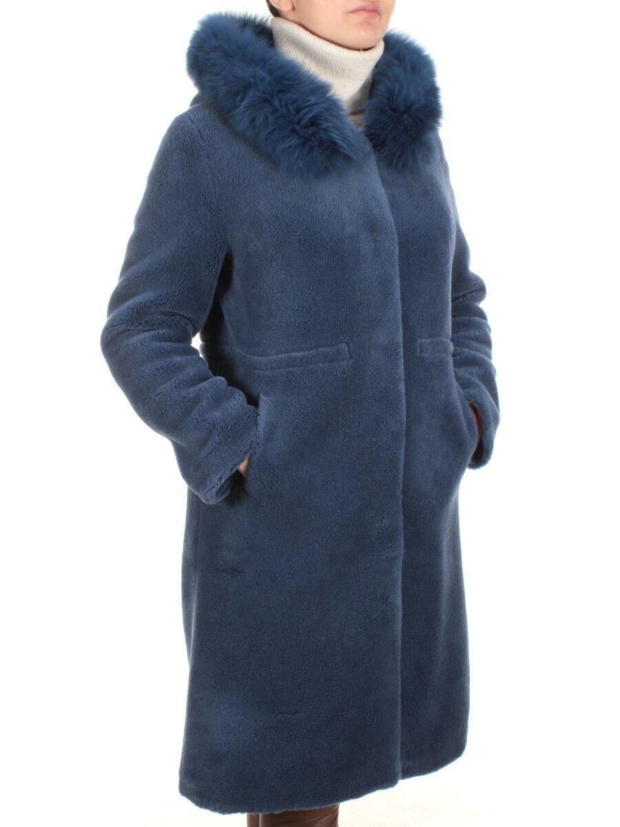 1911 DK. BLUE Дубленка женская зимняя SHARK WARSHIP (60% кашемир, 40% вискоза)