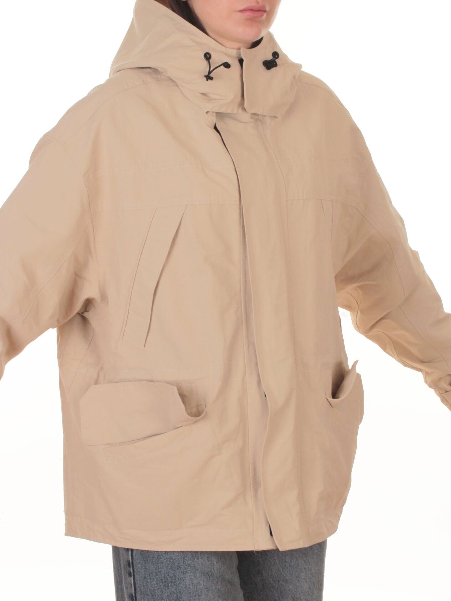 3090 BEIGE Куртка демисезонная женская (100 гр. холлофайбер)