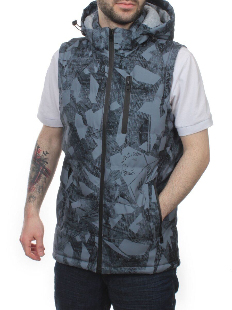 2121 GRAY Жилет мужской (100 гр. синтепон)