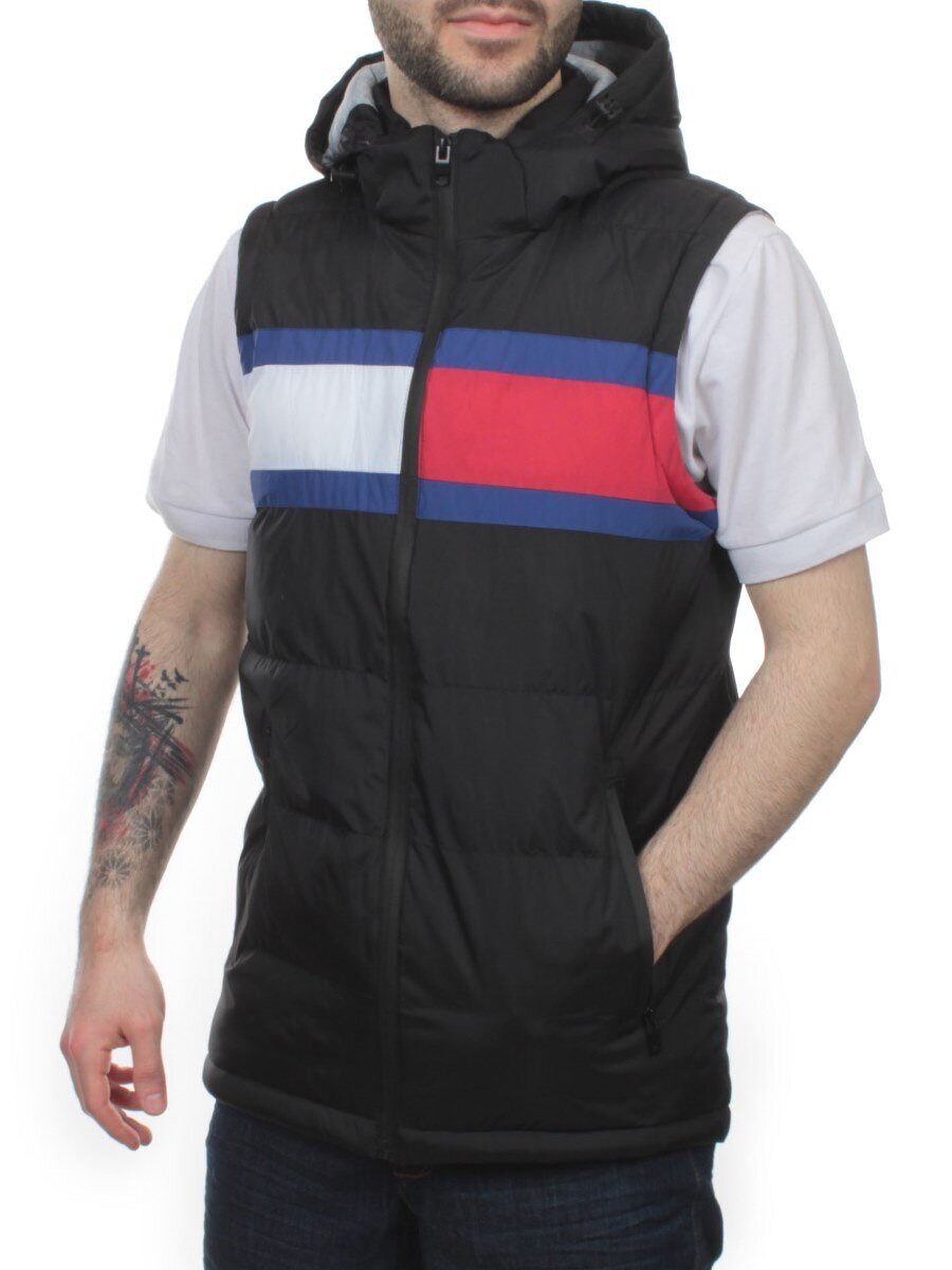 2113 BLACK Жилет мужской (100 гр. синтепон)