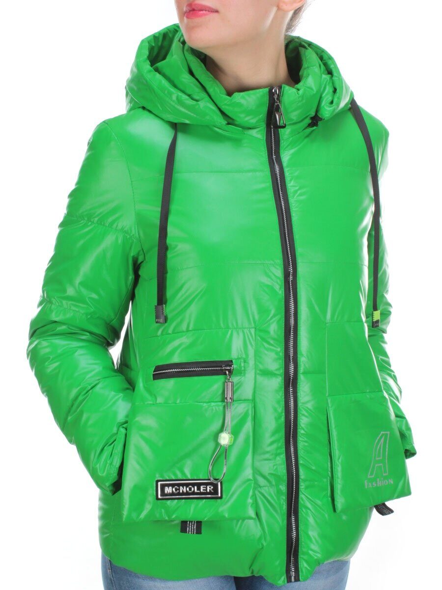 8266 GREEN Куртка демисезонная женская BAOFANI (100 гр. синтепон)