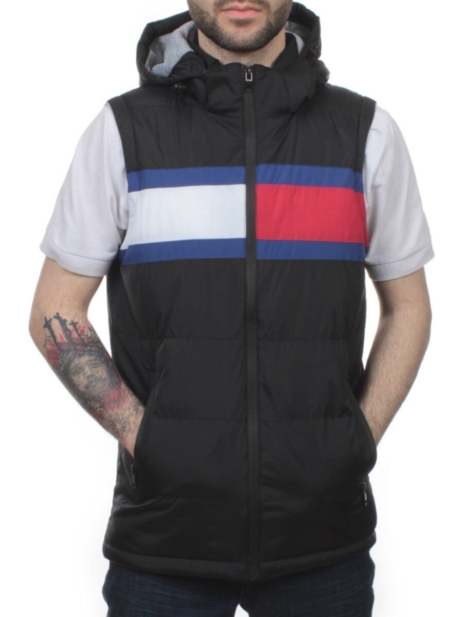 2113 BLACK Жилет мужской (100 гр. синтепон)