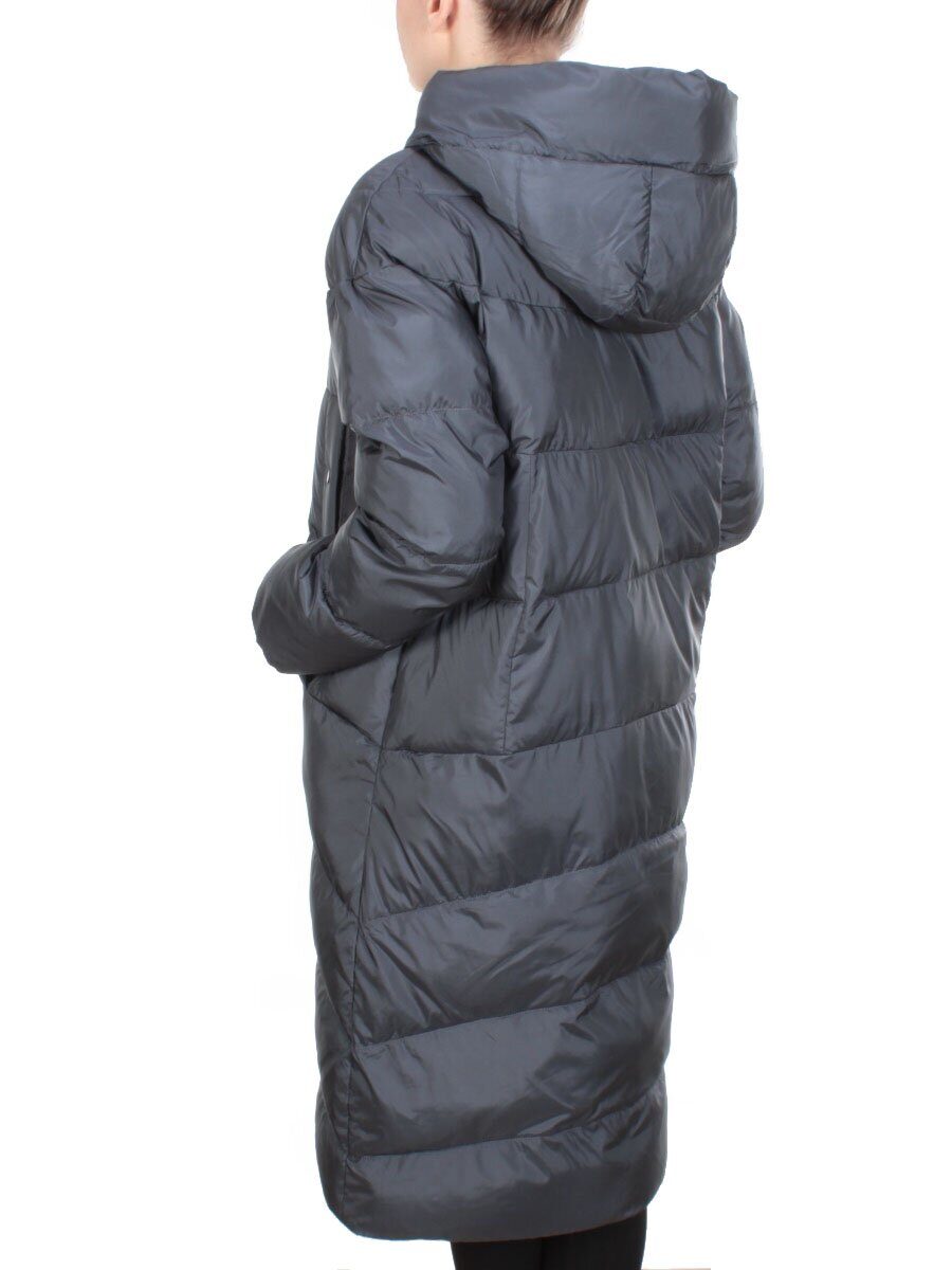 2116 DARK GRAY Пальто зимнее женское MELISACITI (200 гр. холлофайбера)