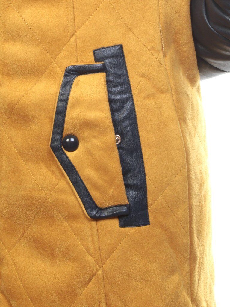 5137 YELLOW Парка женская зимняя (150 гр синтепон, искусственный мех)